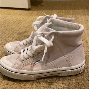 Superga limited edition “A” high tops size 36